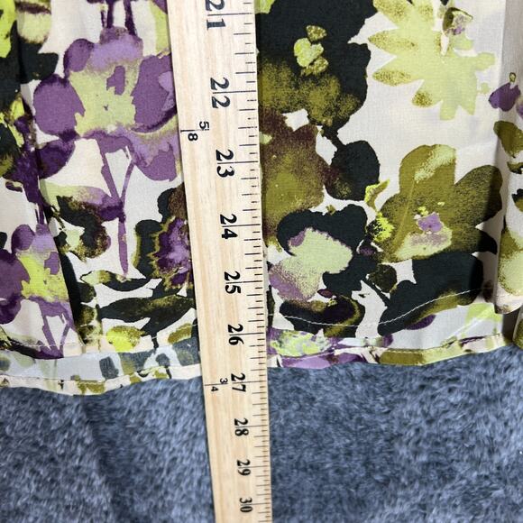 Pendleton Shirt Womens 8 Silk Watercolor Lightweight Button Front Longsleeve - Picture 3 of 8